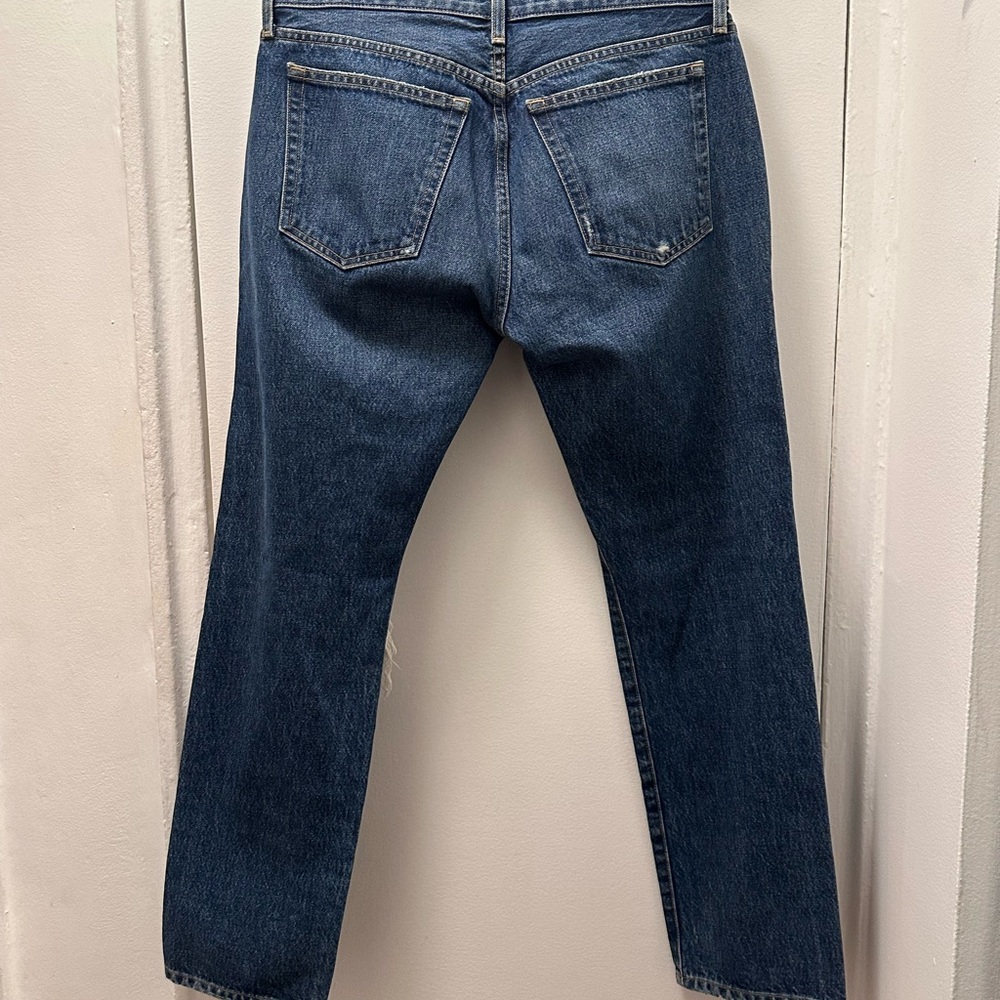 $500 Khaite Kyle Low Rise Ripped Jeans 27” - Picture 5 of 10